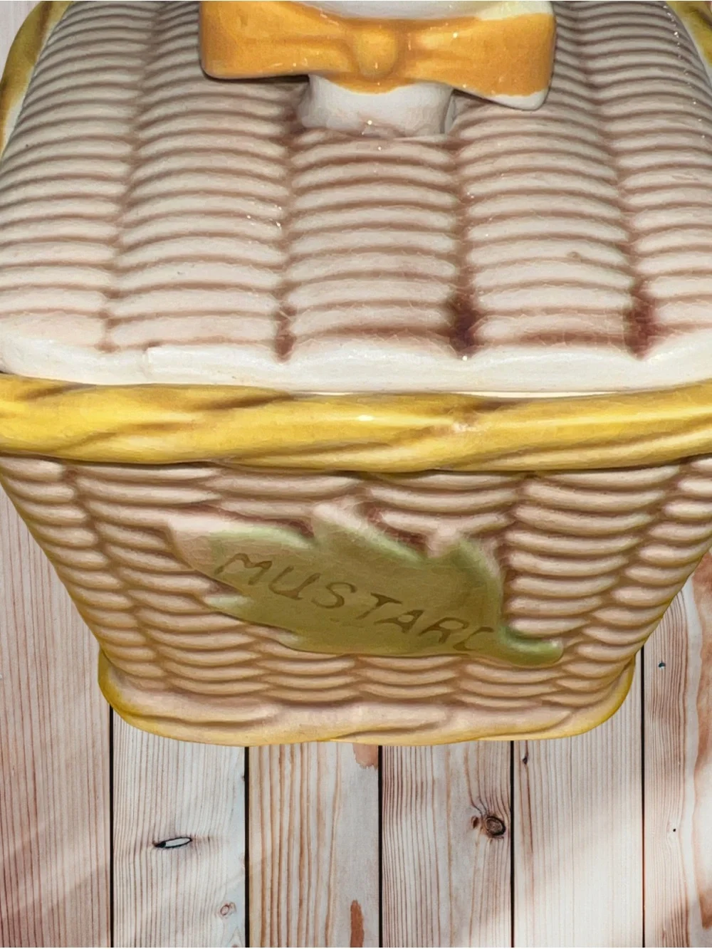 Vintage Tilso pixie cat head mustard jar